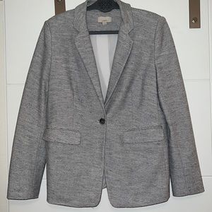 LOFT gray heathered blazer - size 10 - great for work!